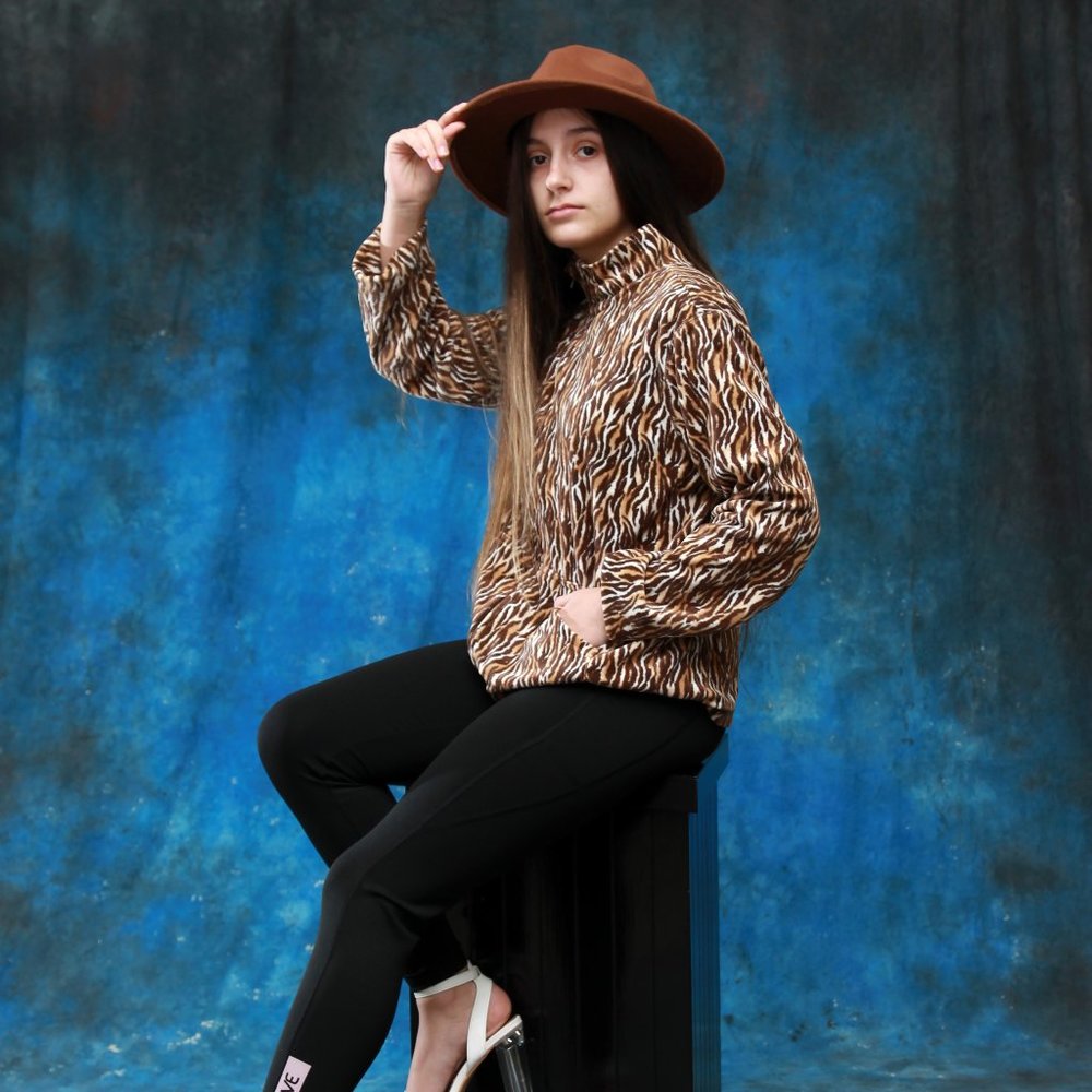 Kim Rogers Animal Print Jacket (M)